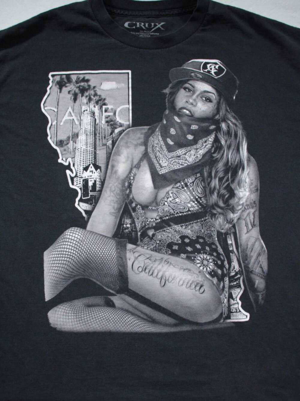 CRUX California T-Shirt 2XL Shirt Streetwear
